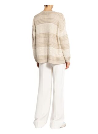 BRUNELLO CUCINELLI Strickjacke Damen, Beige