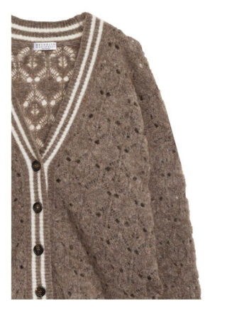 Brunello Cucinelli Strickjacke Mit Mohair braun