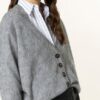 Brunello Cucinelli Strickjacke Mit Schmucksteinbesatz beige