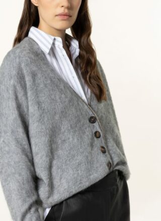 Brunello Cucinelli Strickjacke Mit Schmucksteinbesatz beige