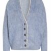 Brunello Cucinelli Strickjacke Mit Schmucksteinbesatz grau