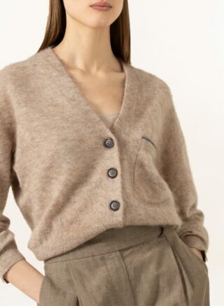 Brunello Cucinelli Strickjacke braun