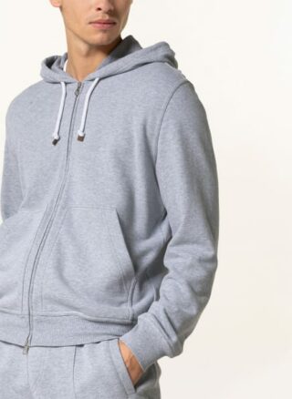 Brunello Cucinelli Sweatjacke grau
