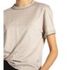 Brunello Cucinelli T-Shirt Aus Leinen beige