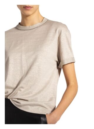 Brunello Cucinelli T-Shirt Aus Leinen beige