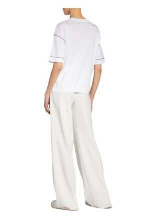 Brunello Cucinelli T-Shirt Mit Schmucksteinbesatz weiss