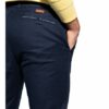 Bugatti Chino Slim Fit Mit Leinen blau