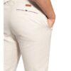 Bugatti Chino Slim Fit Mit Leinen weiss