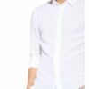 Calvin Klein Hemd Slim Fit Mit Leinen weiss