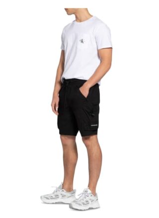 Calvin Klein Jeans Cargo-Shorts Herren, Schwarz