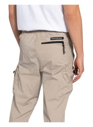 Calvin Klein Jeans Cargohose Im Jogging-Stil Regular Fit beige