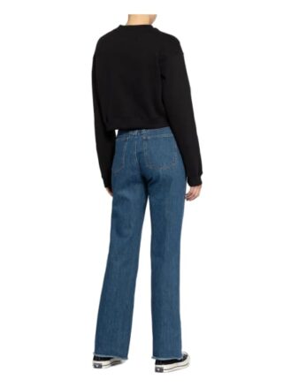 Calvin Klein Jeans Cropped-Sweatshirt schwarz