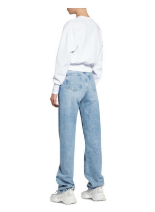 Calvin Klein Jeans Cropped-Sweatshirt weiss