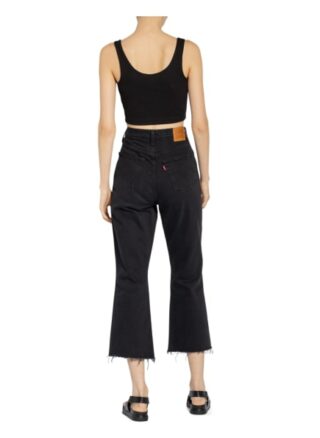 Calvin Klein Jeans Cropped-Top schwarz