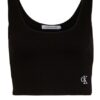 Calvin Klein Jeans Cropped-Top schwarz