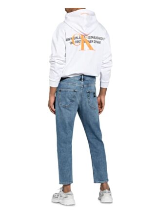 Calvin Klein Jeans Dad Fit Tapered Jeans Herren, Blau