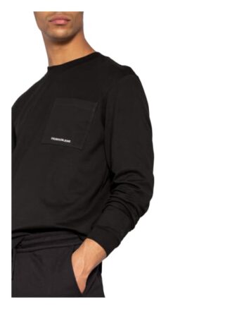 Calvin Klein Jeans Longsleeve Herren, Schwarz