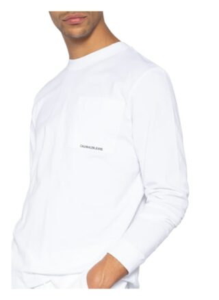 Calvin Klein Jeans Longsleeve Herren, Weiß