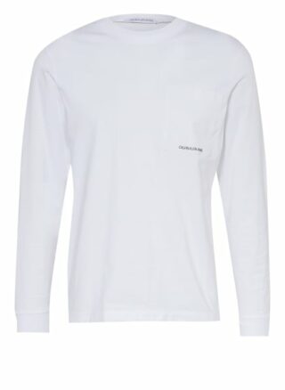 Calvin Klein Jeans Longsleeve Herren, Weiß