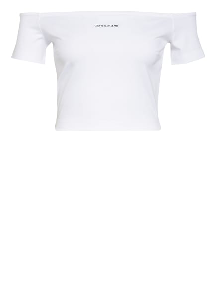 Calvin Klein Jeans Off-Shoulder-Shirt Milano weiss Calvin Klein Jeans Off-Shoulder-Shirt Milano weiss