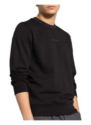 Calvin Klein Jeans Sweatshirt Herren, Schwarz