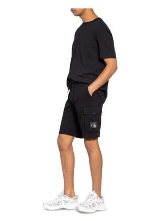 Calvin Klein Jeans Sweatshorts Herren, Schwarz