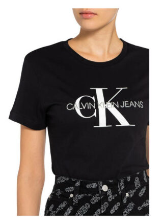 Calvin Klein Jeans T-Shirts Damen, Schwarz