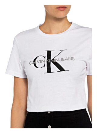 Calvin Klein Jeans T-Shirts Damen, Weiß