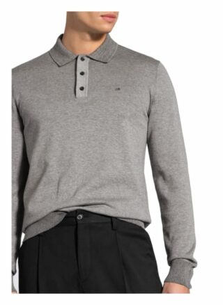 Calvin Klein Jersey-Poloshirt grau