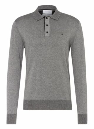 Calvin Klein Jersey-Poloshirt grau