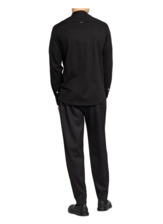 Calvin Klein Jerseyhemd Slim Fit Mit Stehkragen schwarz