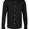 Calvin Klein Jerseyhemd Slim Fit Mit Stehkragen schwarz
