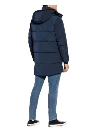 Calvin Klein Steppjacke Mit Abnehmbarer Kapuze blau