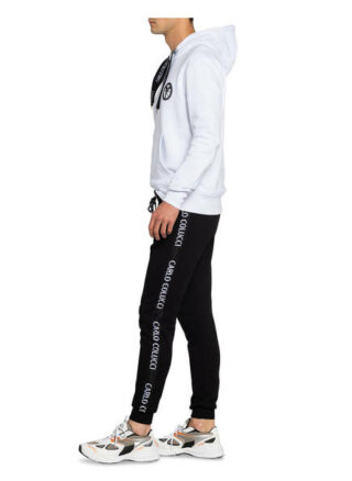 carlo colucci Hoodie Herren, Weiß