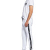 Carlo Colucci Sweatpants Mit Galonstreifen weiss