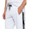Carlo Colucci Sweatpants Mit Galonstreifen weiss