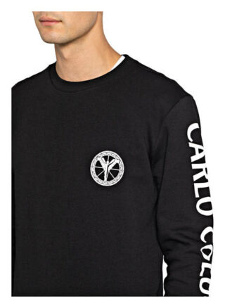 Carlo Colucci Sweatshirt schwarz