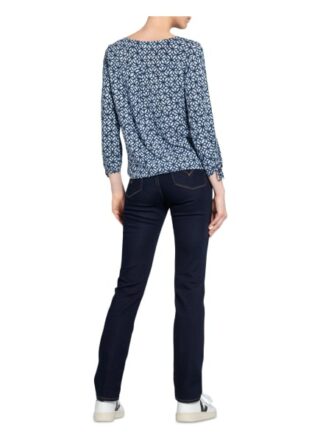 Cartoon Blusenshirt Mit 3/4-Arm blau