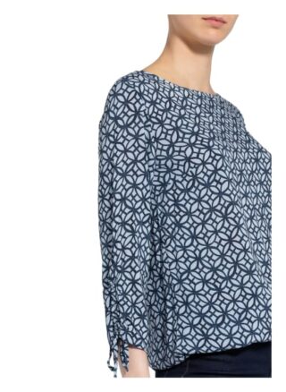 Cartoon Blusenshirt Mit 3/4-Arm blau