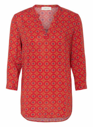 Cartoon Blusenshirt Mit 3/4-Arm rot