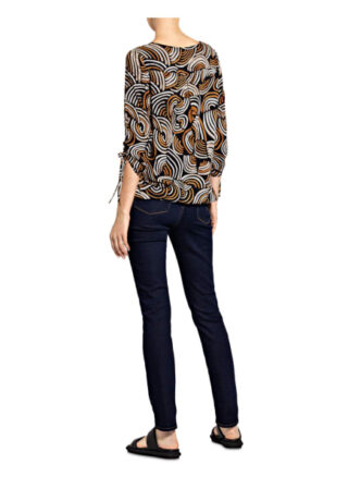 Cartoon Blusenshirt Mit 3/4-Arm schwarz