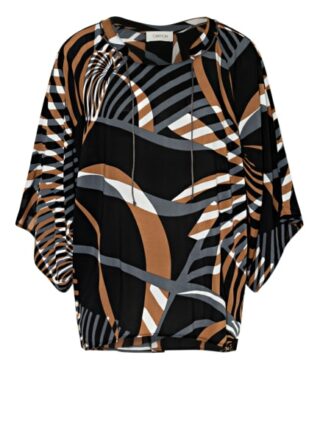 Cartoon Blusenshirt schwarz