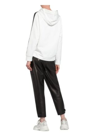 Cartoon Hoodie Mit Schmucksteinbesatz weiss