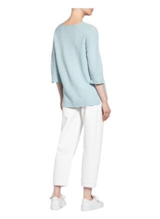 Cartoon Pullover Mit 3/4-Arm blau