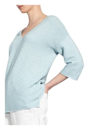 Cartoon Pullover Mit 3/4-Arm blau