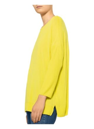 Cartoon Pullover Mit 3/4-Arm gelb