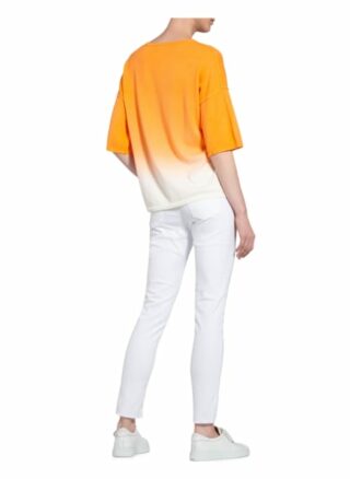 Cartoon Pullover Mit 3/4-Arm orange