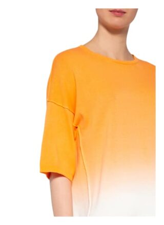 Cartoon Pullover Mit 3/4-Arm orange