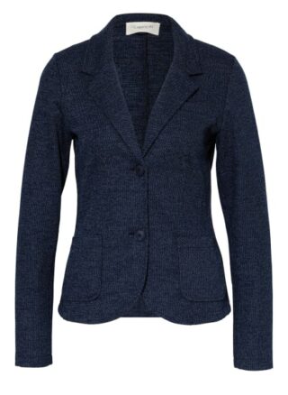 Cartoon Strick-Blazer blau
