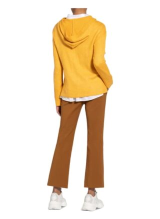 Cartoon Strick-Hoodie gelb